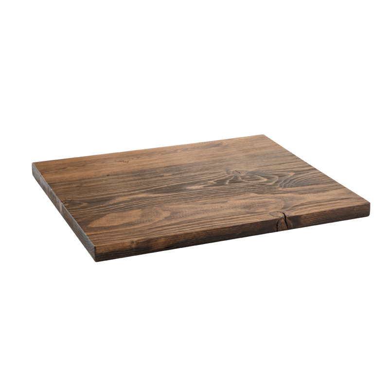 Trail Brown Solid Wood Rectangular End Tabletop