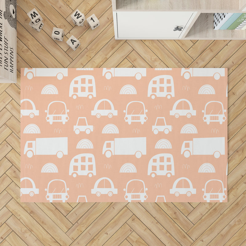 Tapis de jeu trafic pour enfants, Pêche, Rectangulaire 2 pi x 3 pi
