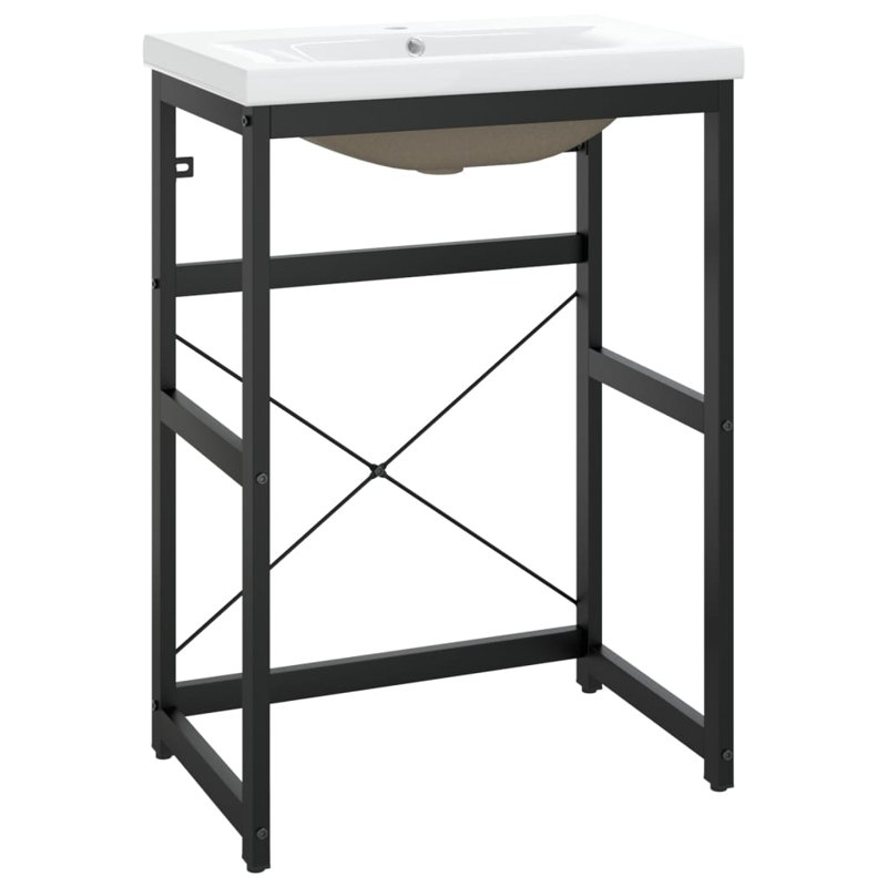 Paynesville 59mm Single Bathroom Vanity with Basin, Black