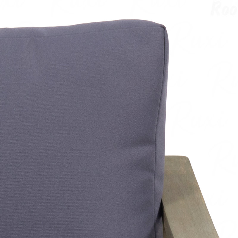 Ensemble de table basse et causeuse Samwell, Gris foncé, Dark Grey
