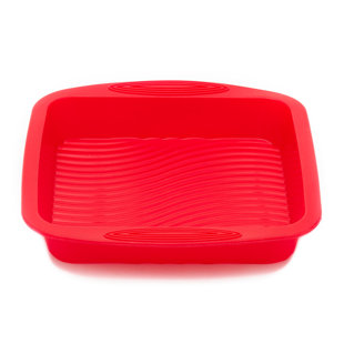 Silverstone 9x13-in. Ceramic Nonstick Cake Pan with Lid, Red 