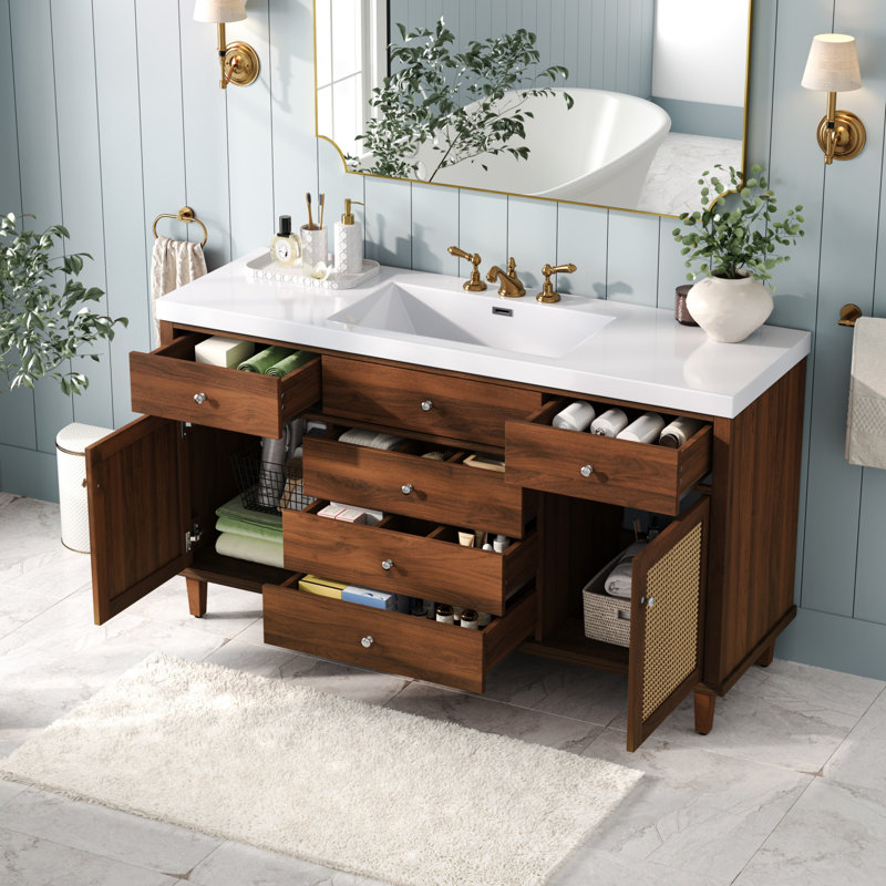 60" Free Standing Single Bathroom Vanity