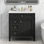 Meuble-lavabo de salle de bain avec lavabo supérieur, armoire de rangement de salle de bain avec 2 tiroirs et un tiroir basculant-2122002409