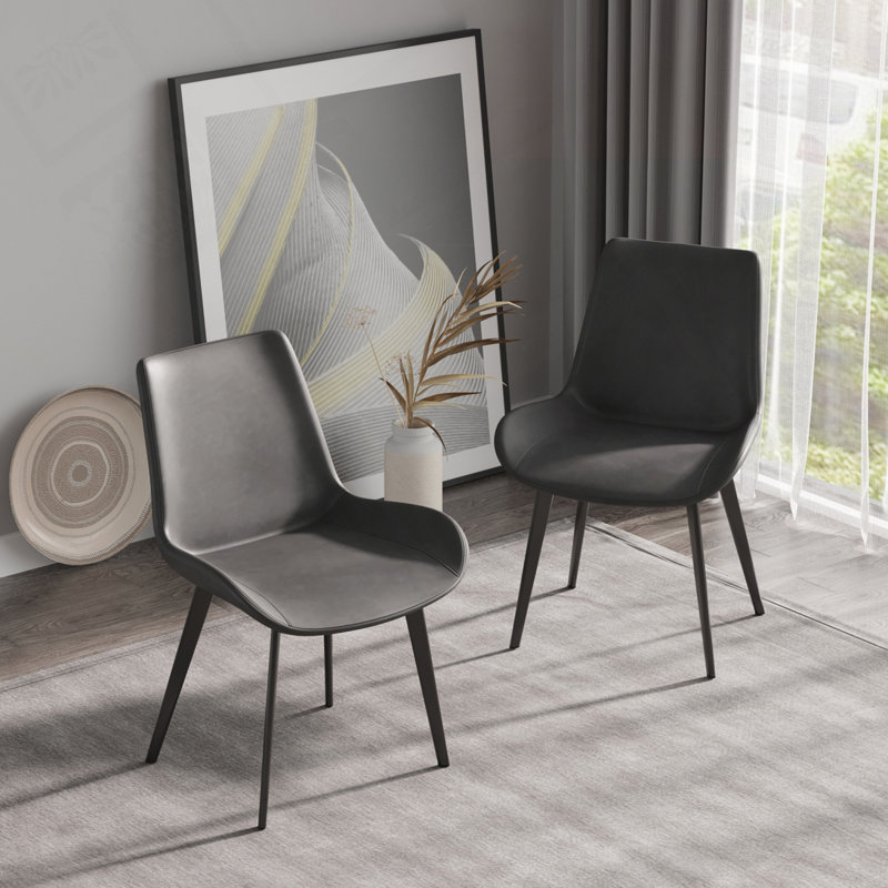Chaise rembourrée en polyuréthane, Black