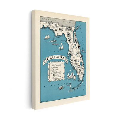 Carte illustrée de l'État de la Floride