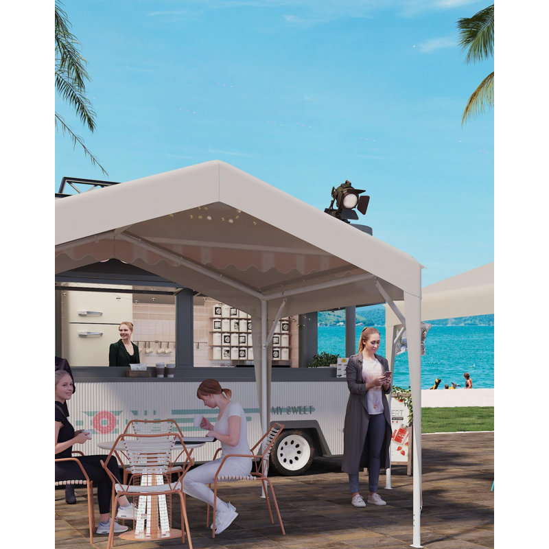 Canopy Tent Commercial, Outdoor Canopy with Waterproof Oxford Fabric, Outdoor Party Tent Ideal for Party, Market, Wedding, Camping, BBQ, Outdoor Event