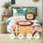 Safari Bedding Sets, Twin Twin XL Microfiber Comforter Set with Lion Pillow
