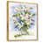 Toile avec cadre flottant or