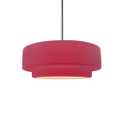 Luminaire suspendu tambour 1 lumière Gela