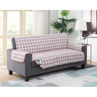 Polyester T-Cushion Sofa Slipcover