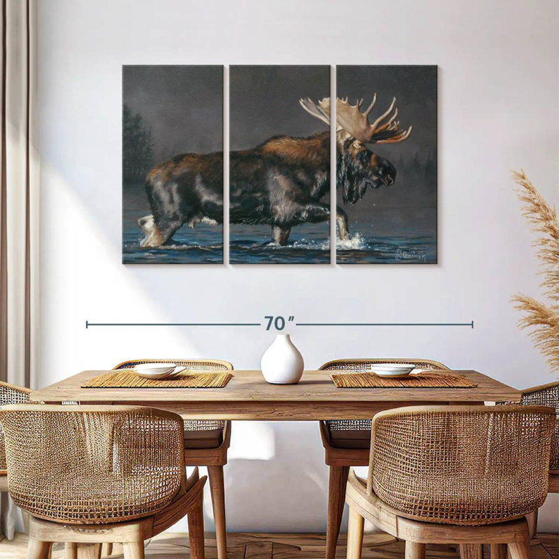 Brampt Crossing The Lake, 36" H x 57" W