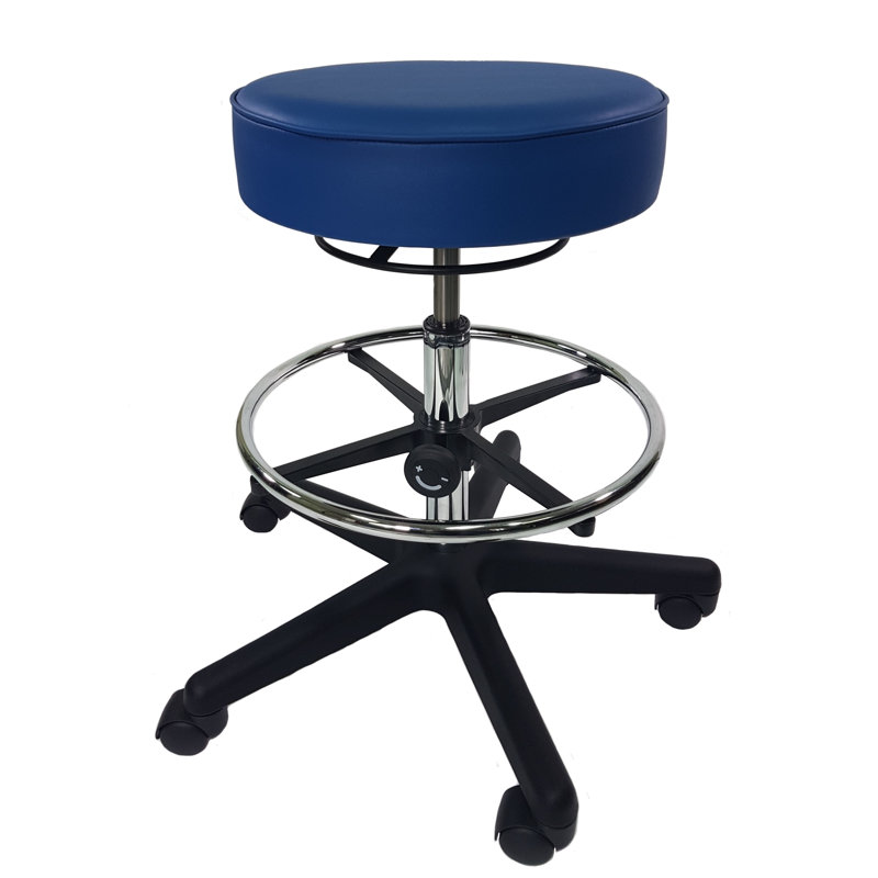 Tabouret de laboratoire Pellegrino, Bleu, 34"