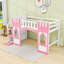 Twin Wood Loft Bed With Storage Staircase And Window-1937337348