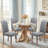 Fabric Upholstered Parsons Dining Chair ( Set of 2 )-851147497