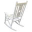 Chaise berçante d'extérieur en bois massif Caruthers