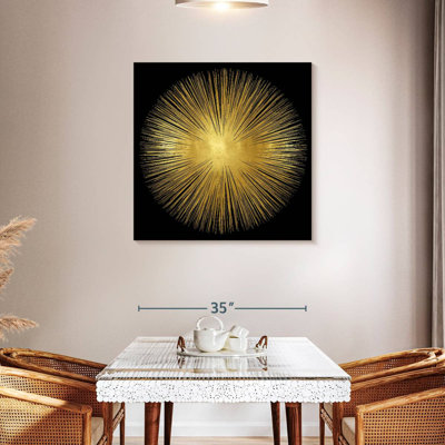 Avery Sunburst sur fond noir I