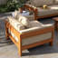 Nathanson Teak Patio Chair with Cushions