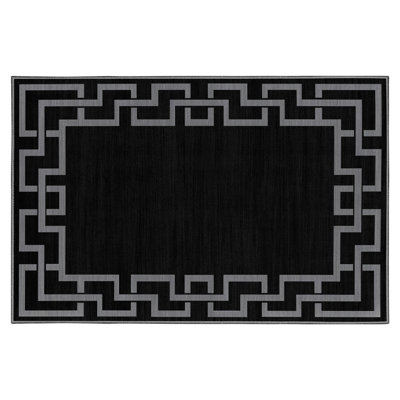Oriental Machine Tufted Shag Area Rug
