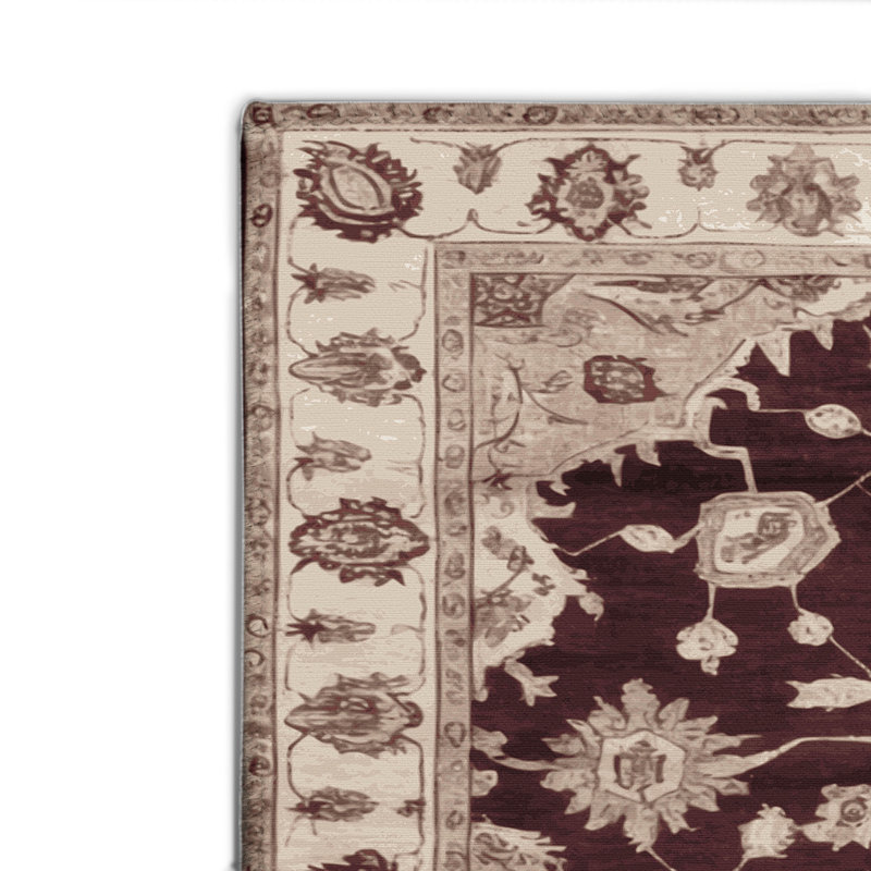 Tapis d'intérieur et d'extérieur surteint beige, Rectangulaire 2 pi x 3 pi