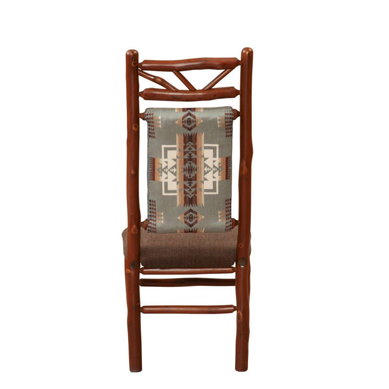 Fireside Lodge Hickory Twig Upholstered Back Side Chair - Standard Fabric