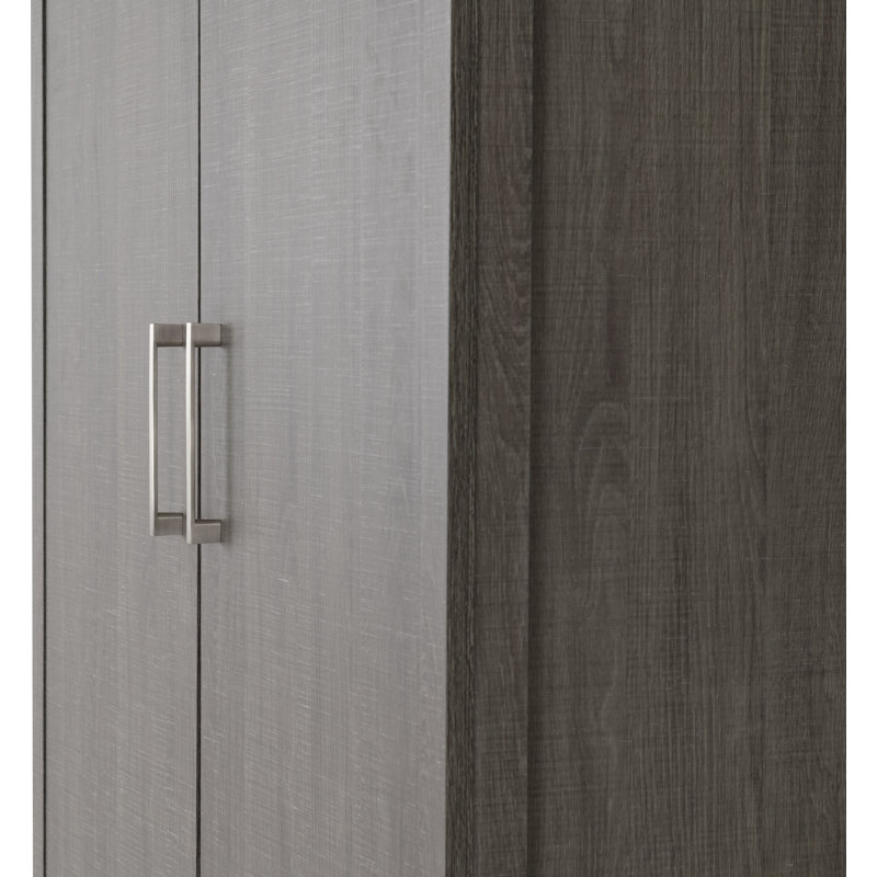 Arka 2 Door Wardrobe, Grey