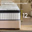 Matelas hybride en mousse viscoélastique gélifiée 12 pouces avec support de ressorts ensachés FullXL-643206199-643206193