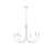 6-Light Metal Chandelier