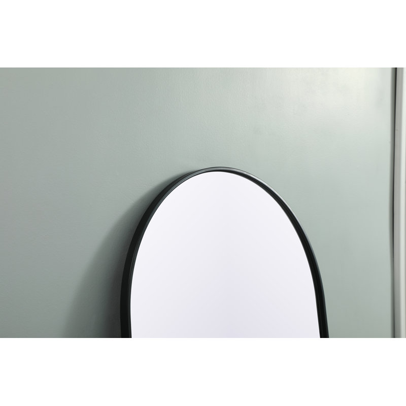 Miroir mural Sabine, Noir, 74 po x 28 po