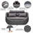 Outdoor Patio Hand-Woven Rope Powder-Coated Aluminum Loveseat Sofa With Cushions-2017362076-2017362068