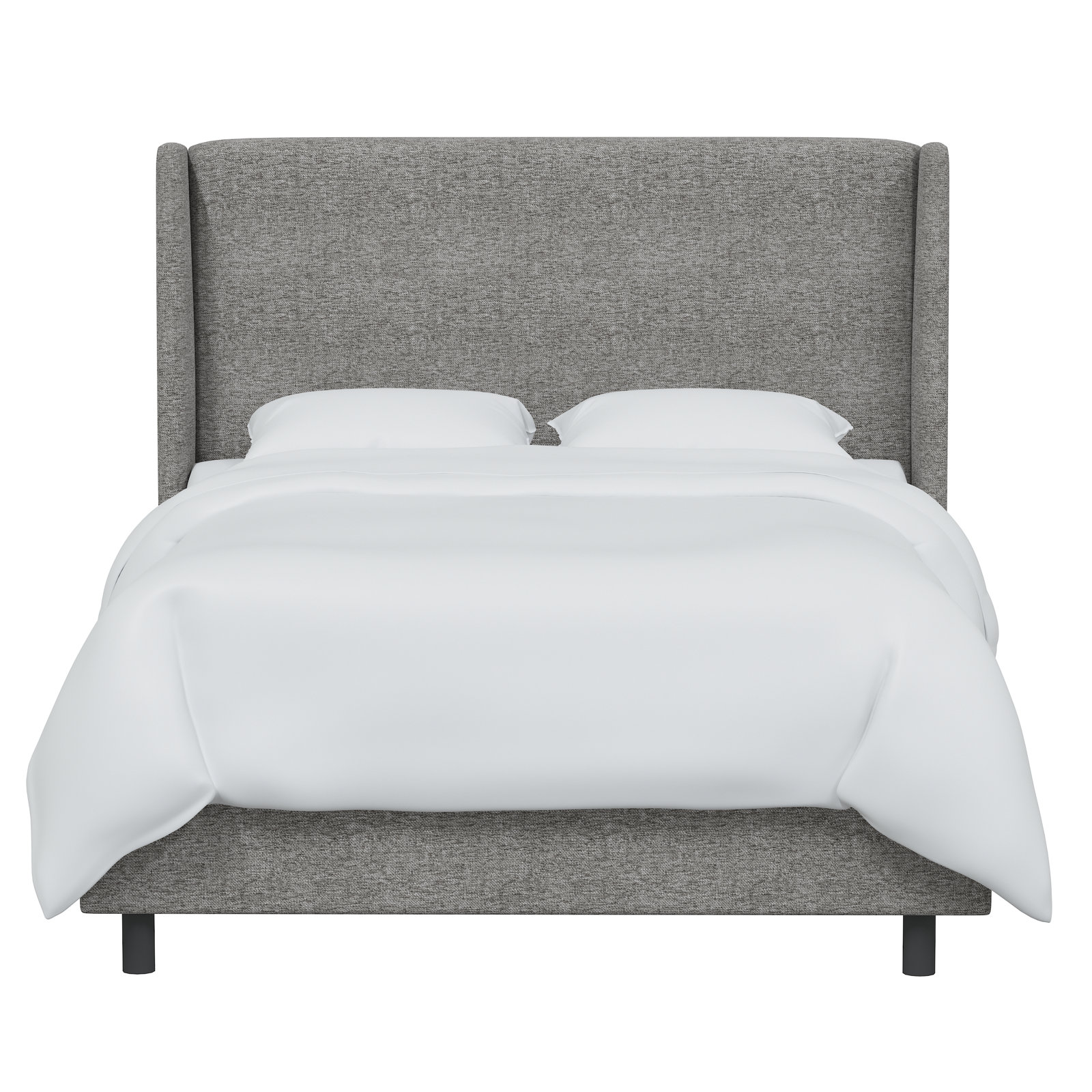 Bellfield Upholstered Wingback Bed, Brown, Twin