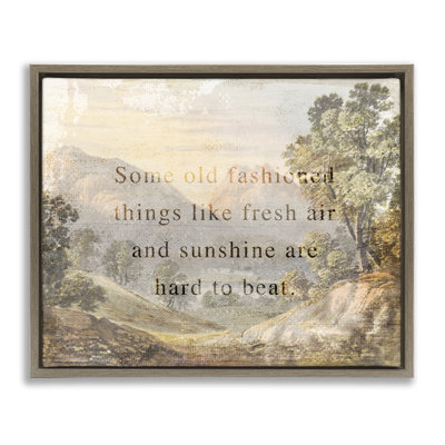 «Fresh Air Sentiment Landscape», peinture murale encadrée par Daphne Polselli