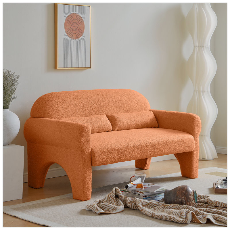 Causeuse moderne pour le salon, Orange