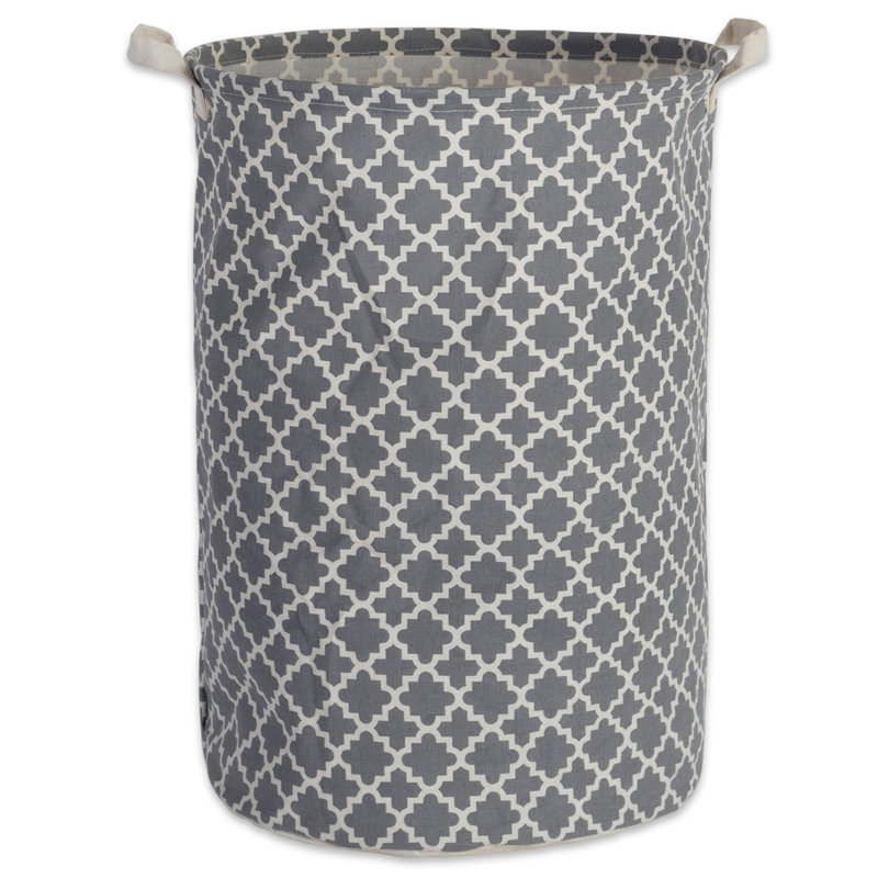 Sedgwick Fabric Laundry Hamper with Handles, Gray