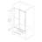 59"W x 60" H Single Sliding Frameless Tub Door with 5/16"(8mm) Clear Tempered Glass-99476890