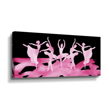 Ballerina Silhouette, Ballet Girl, Ballet Dance - Pink Ballerina - Posters  and Art Prints