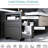 Bathroom Rolling Cabinet For Space Optimization In Gray - With Capacity Of 45 Lbs