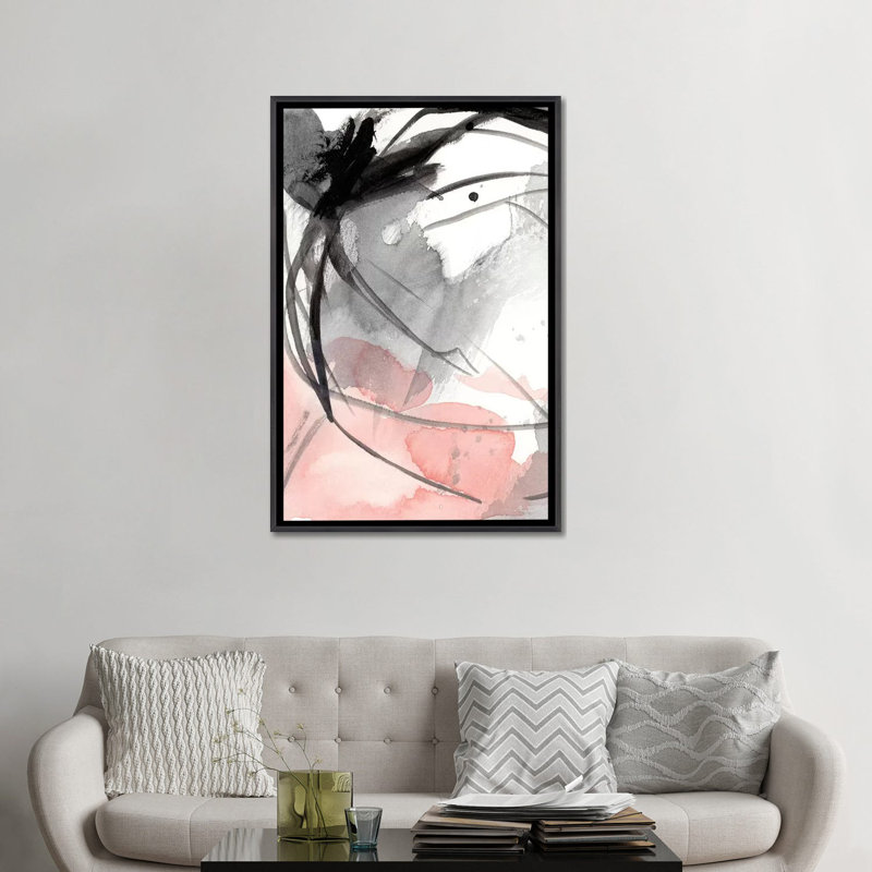 "Around the corner I" par Ethan Harper, reproduction d’art, H 48 po x l 32 po x P 1,5 po, Toile avec cadre noir patiné