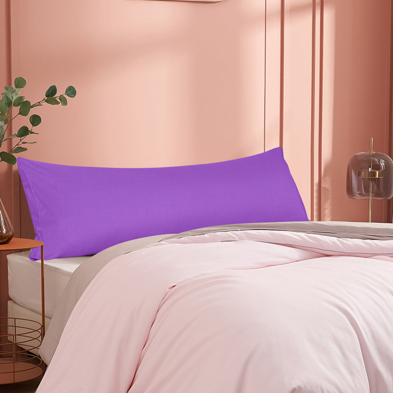Housse de coussin pour le corps, 1800 Housse de coussin pour le corps en microfibre brossée avec fermeture à enveloppe - 20 x 54 pouces - NTBAY