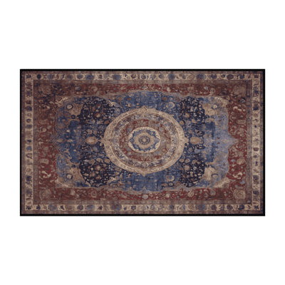 Tapis noir lavable à la machine