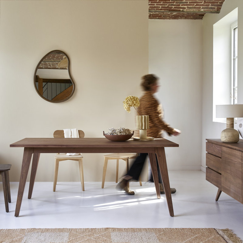 Esmée Walnut Wood Dining Table
