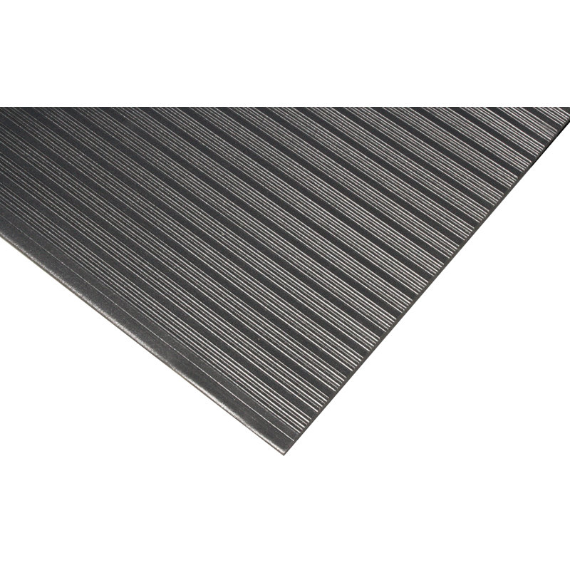 Tapis anti-fatigue nervurée en vinyle éponge Vibbert, Rectangle l 3 pi x L 5 pi