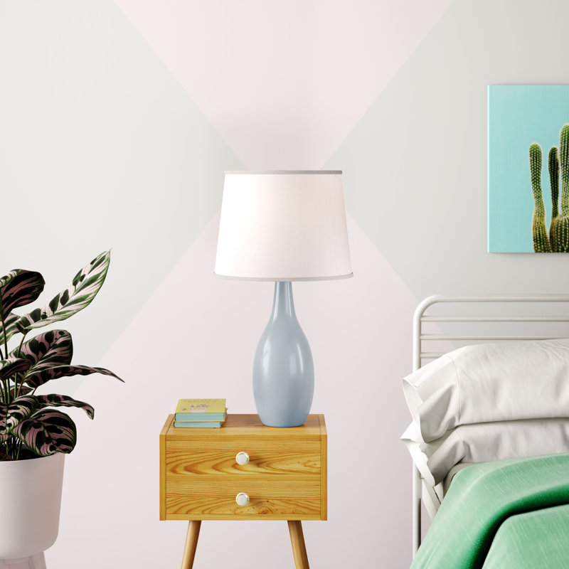 Lampe de table standard Abdiasis, Bleu clair
