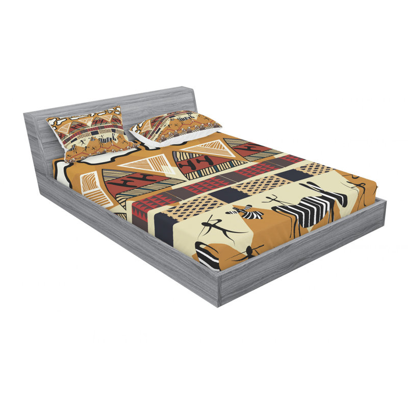 Microfiber Sheet Set, Queen Sheet Set with Fitted Sheet