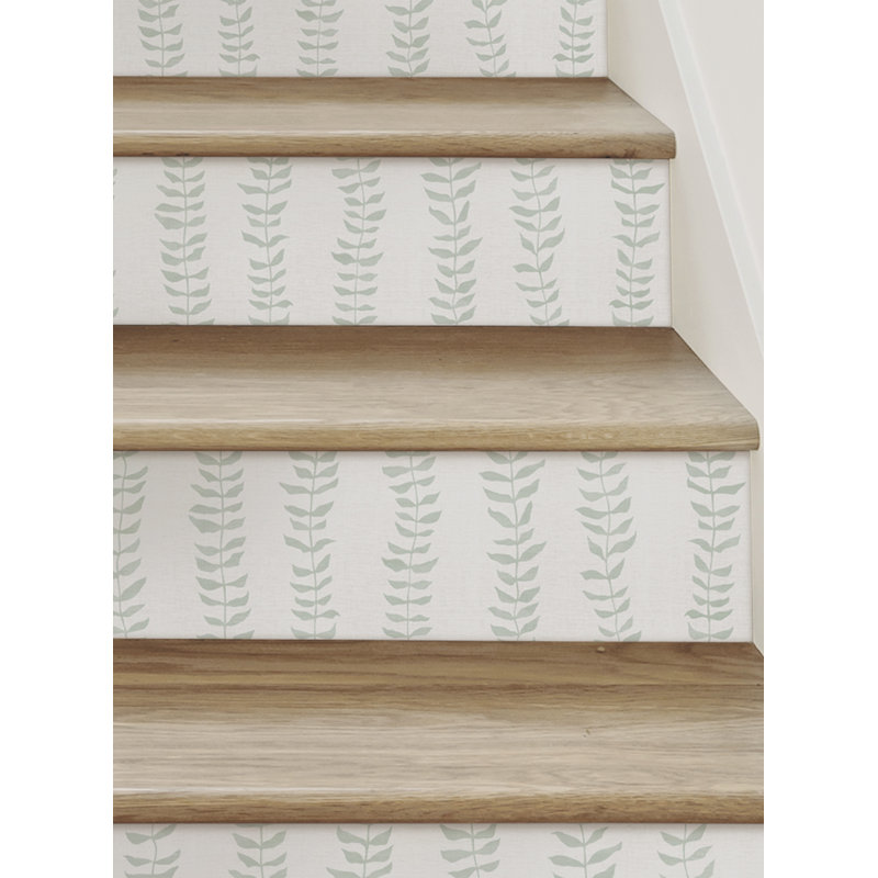 Adhésif décoratif peler et coller Allicen, H 6 po x l 48 po, Sauge