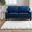Causeuse moderne en velours bleu marine 51 pouces
