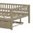 Full Size Wood Daybed With Trundle And Fence Guardrails