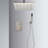 Ceiling Mounted Shower System In Brushed Nickel With Handheld And 10" Head - Generates Natural Rainfall Feeling, Self-Cleaning Nozzle, Conforms To American Standard Installation Requirements, Wall &-126353151