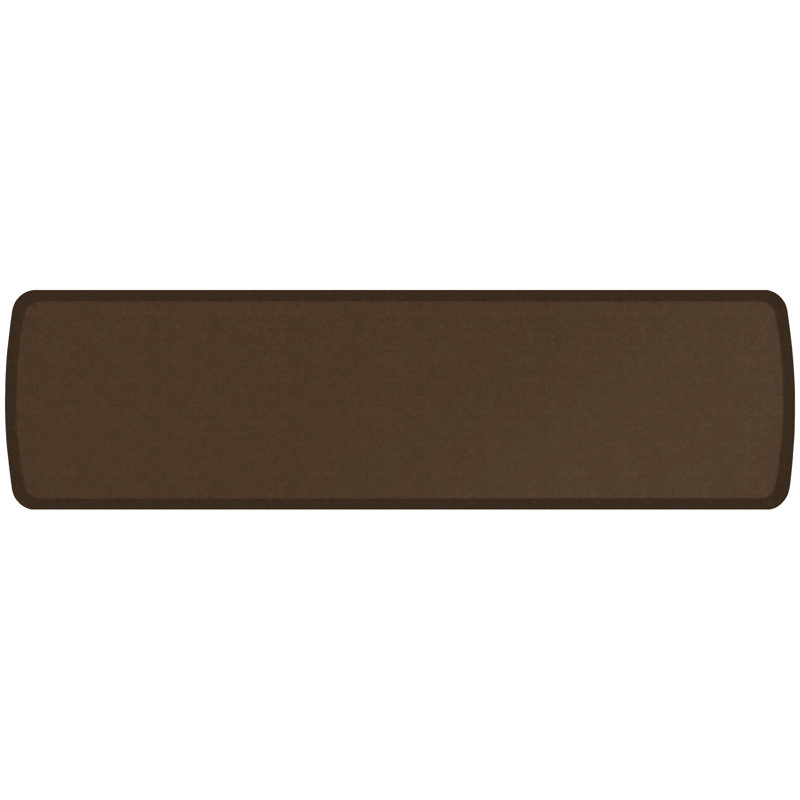 Tapis de cuisine antidérapant de couleur unie, 1 pi 8 po x 6 pi, Brun rustique
