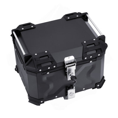 Boîte de bout de moto 55L avec doublure en cuir