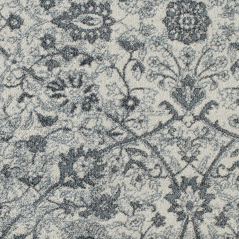 Tapis traditionnel à poils courts à motif floral Honig, Rectangle 2 pi x 3 pi